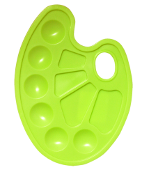 Paletă pentru pictură ZiBi – plastic – verde